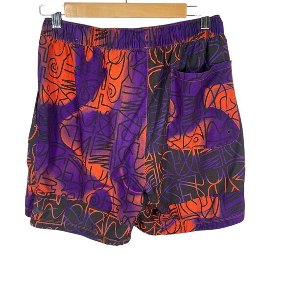 Nike Yoga Loose Fit Air Robbie Simon Shorts Mens Medium Orange Purple DM5936 - Picture 8 of 8